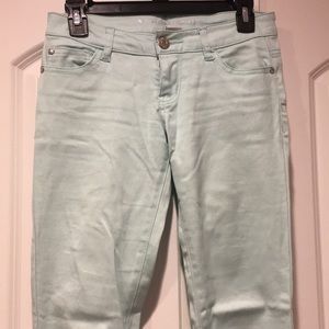 Sea green/mint Celebrity Pink skinny jeans
